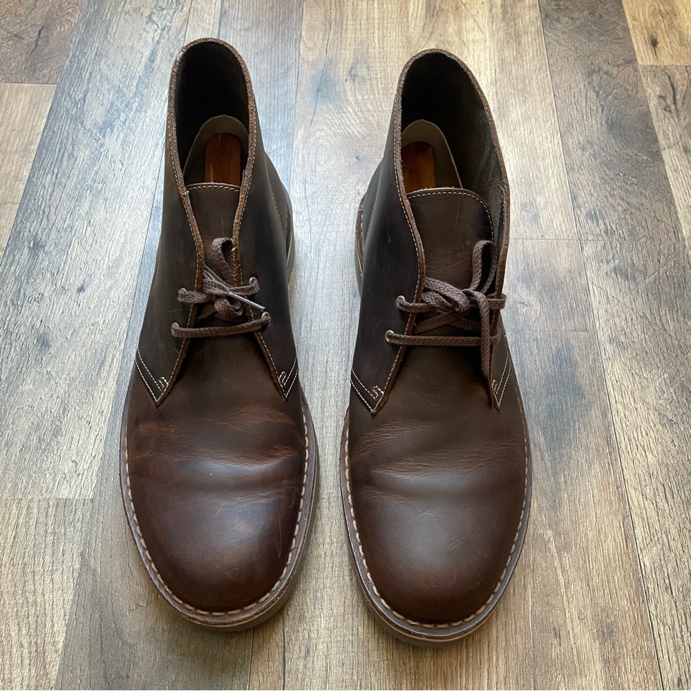 Clark’s Collection Men’s Brown Leather Bushacre 2 Beeswax Boots Desert